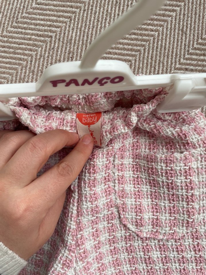 Pembe Örgü Bebek Şort - Görsel 3