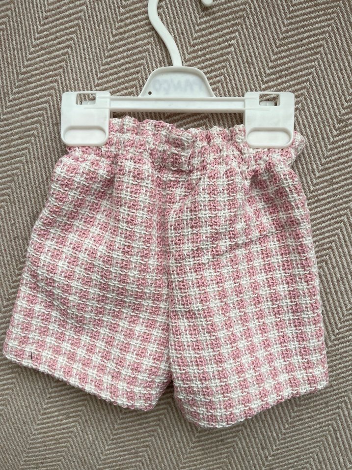 Pembe Örgü Bebek Şort - Görsel 2