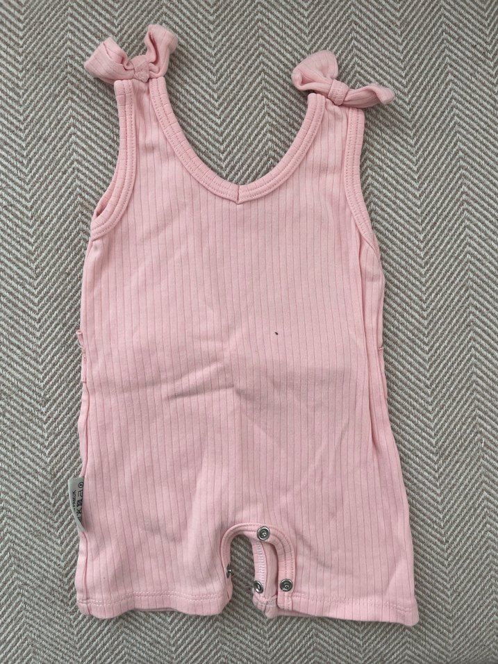 Pembe Fırfırlı Kız Bebek Tulum - Görsel 2