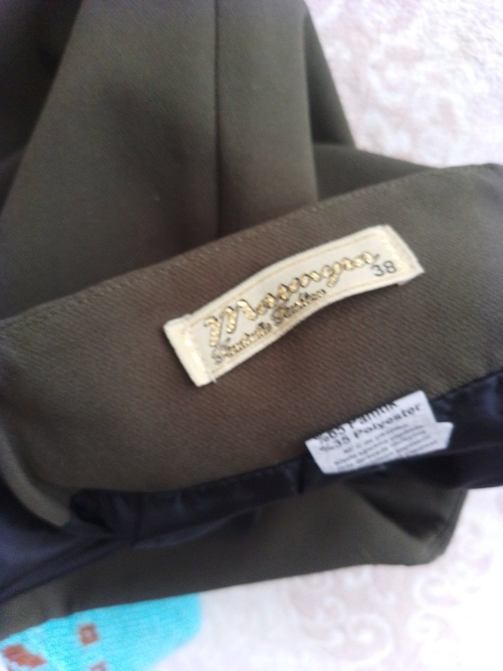 Kadın Haki Uzun Kemerli Etek - Görsel 4