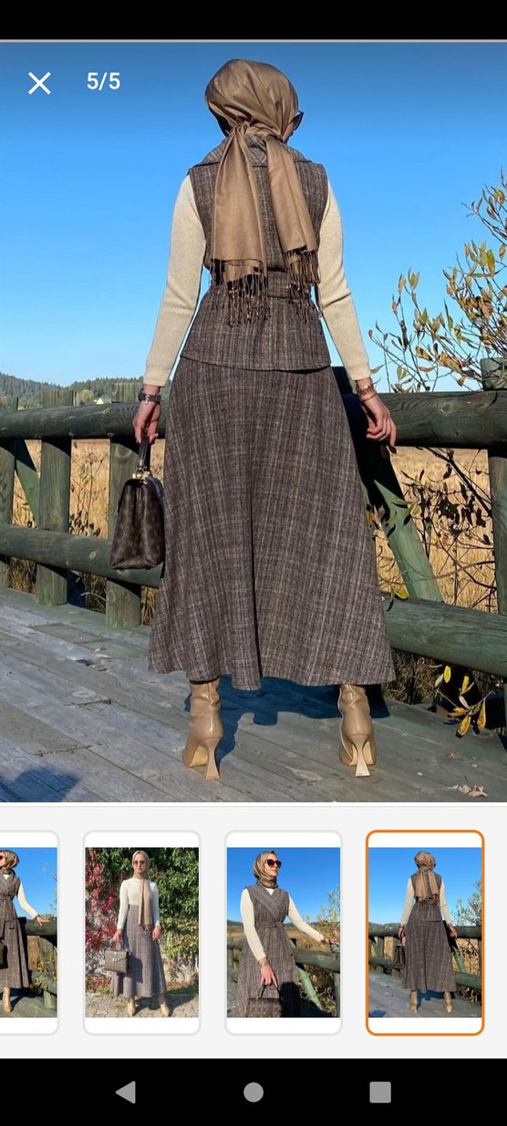 rabia samli elbise - Görsel 4