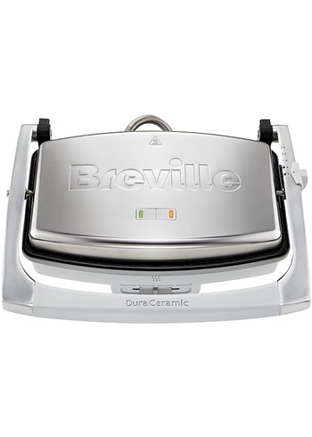 BrevillePanini 1000W,DuraCeramic400°Cye kadar dayanıklı kaplama