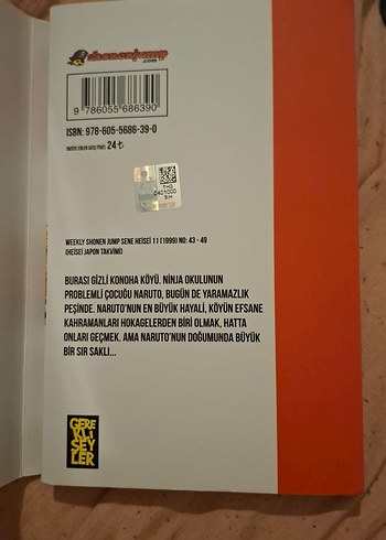 Naruto 1. Cilt naruto manga cilt 1 Masashi Kişimoto - Görsel 8