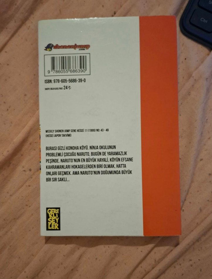 Naruto 1. Cilt naruto manga cilt 1 Masashi Kişimoto - Görsel 2