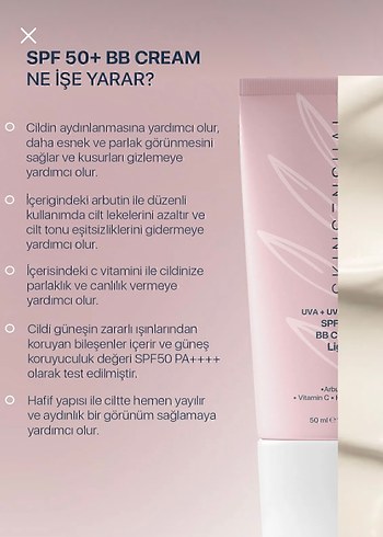 Skin Sensual SPF 50+ BB Krem Light Beige - Görsel 2