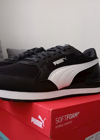 Siyah Beyaz Puma St Runner V4 Mesh Ayakkabı - Orjinal - Görsel 2
