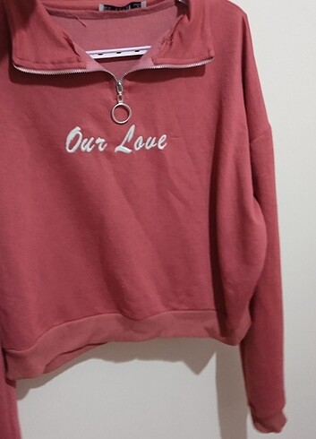 Zara Pembe kısa kazak
