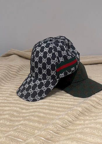 Siyah Gucci Logolu Erkek Şapka