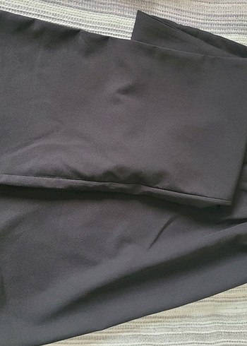 Diğer Siyah Piliseli Kadın Kumaş Pantolon