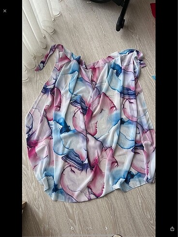 Renkli baski Pareo - Görsel 2