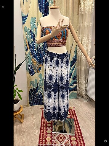 Zara Etnik Kapamali Pantolon