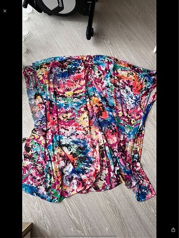 Renkli baski Pareo - Görsel 2