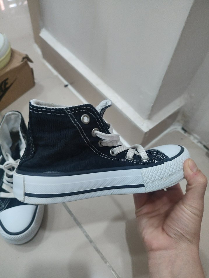 Kız Çocuk Pembe Baskılı converse spor ayakkabı - Görsel 2