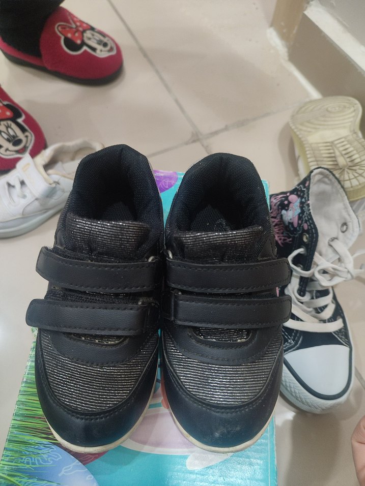 Siyah Kiz Çocuk Spor Ayakkabı - Görsel 2