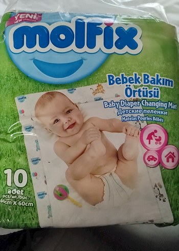 Molfix Bebek Bakım Örtüsü 10'lu 60x60 cm