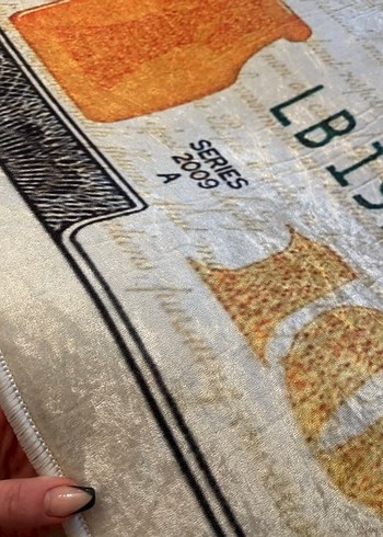 Dolar baskılı halı 120x180 - Görsel 4