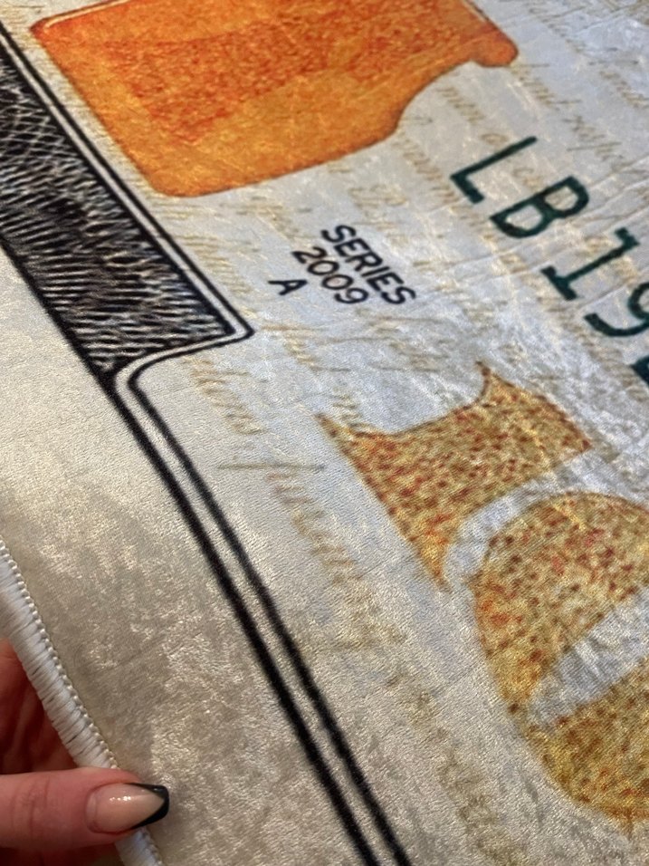 Dolar baskılı halı 120x180 - Görsel 4