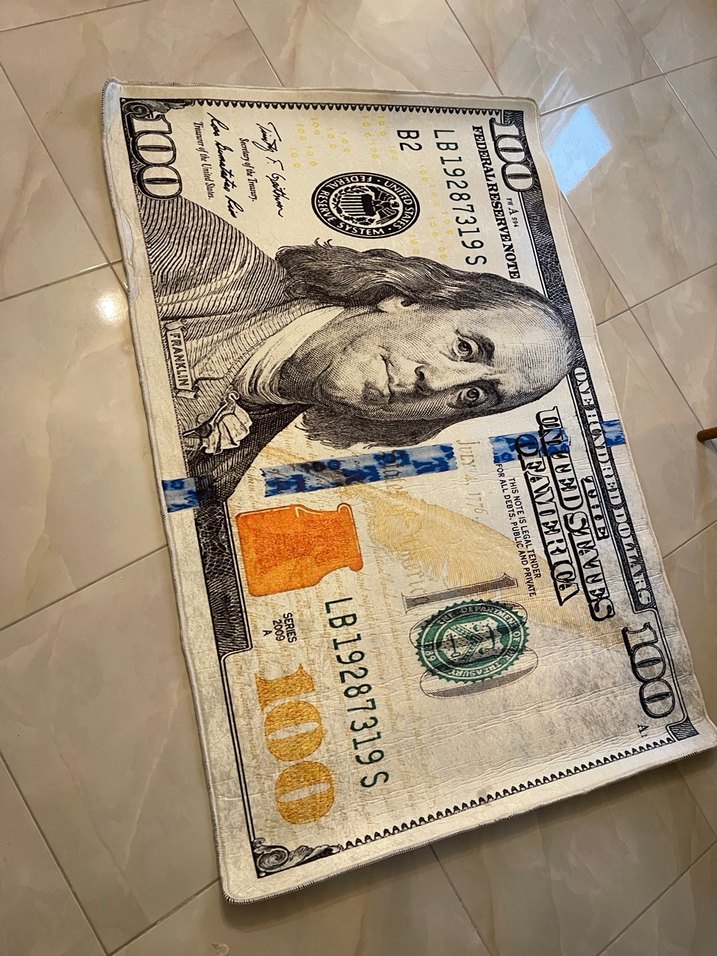Dolar baskılı halı 120x180 - Görsel 5