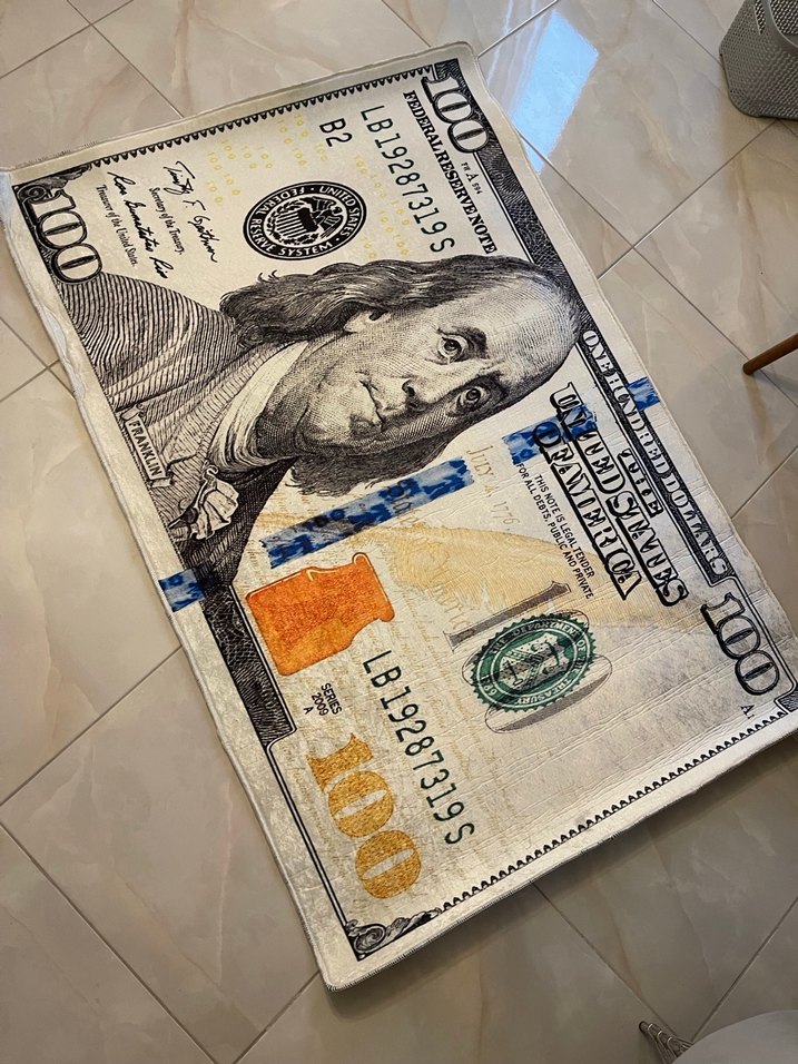 Dolar baskılı halı 120x180 - Görsel 2