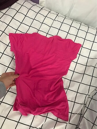 s Beden pembe Renk Pembe tişört crop