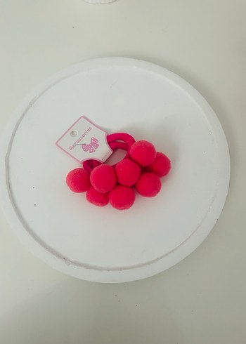 Renkli Ponponlu Lastikli Çocuk Saç Tokaları - Görsel 2