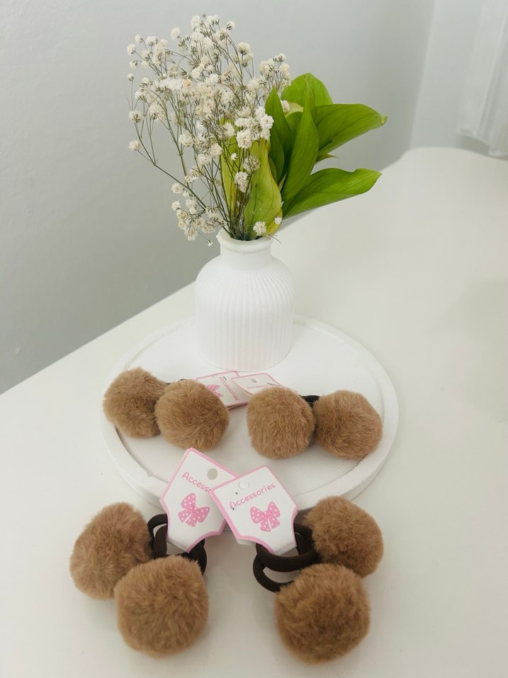 Püsküllü Bohem Leopar Desenli Saç Tokası - Görsel 2