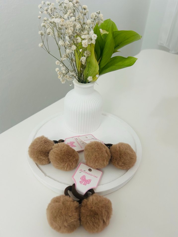 Püsküllü Bohem Leopar Desenli Saç Tokası - Görsel 3