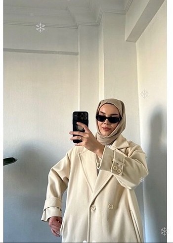 Beyaz Midi Kadın Trençkot