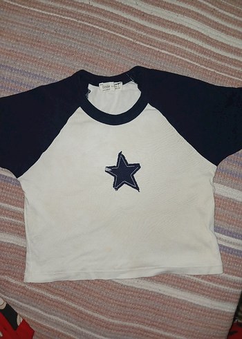 kiz crop yıldizli