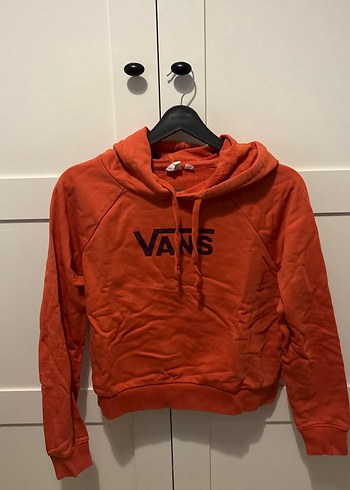 Koyu Kırmızı Vans Kapüşonlu Sweatshirt