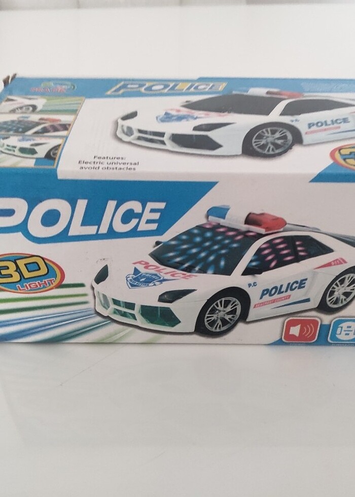 Oyuncak ışıklı ve sesli polis arabası - Görsel 2