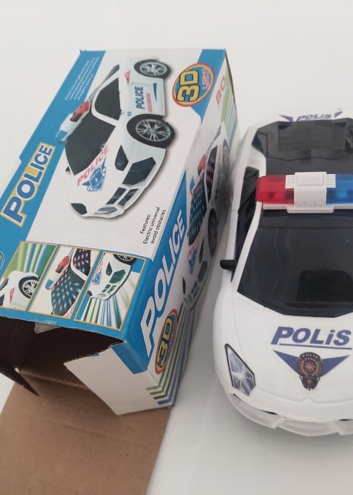 Oyuncak ışıklı ve sesli polis arabası - Görsel 3