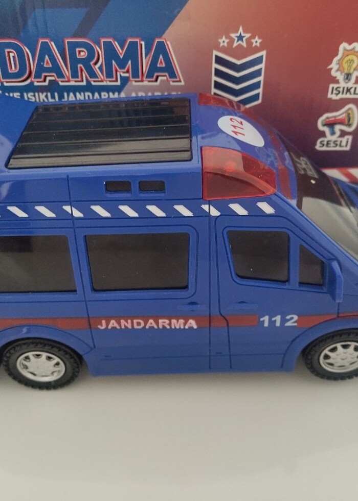 Oyuncak sesli jandarma arabası - Görsel 2