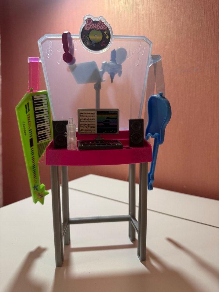 Barbie Müzik Seti ve Çalışma Masası - Görsel 2