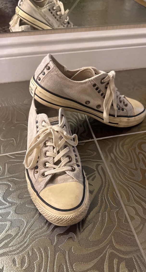 Kadın Bej kumaş Düz Taban Spor Ayakkabı - Görsel 3