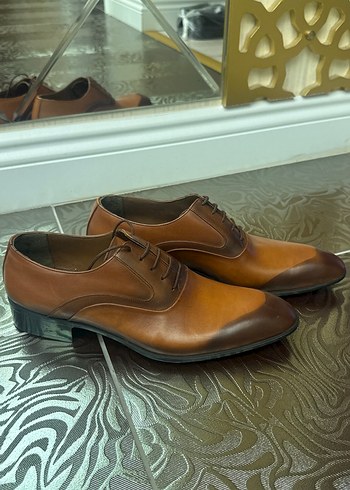 Klasik Kahverengi Deri Erkek Ayakkabı - Görsel 2