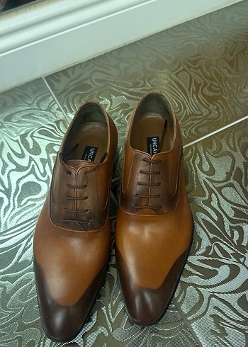 Klasik Kahverengi Deri Erkek Ayakkabı - Görsel 3