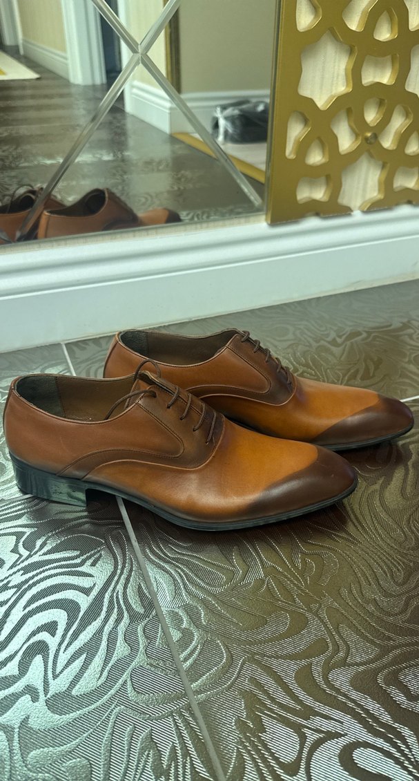Klasik Kahverengi Deri Erkek Ayakkabı - Görsel 2