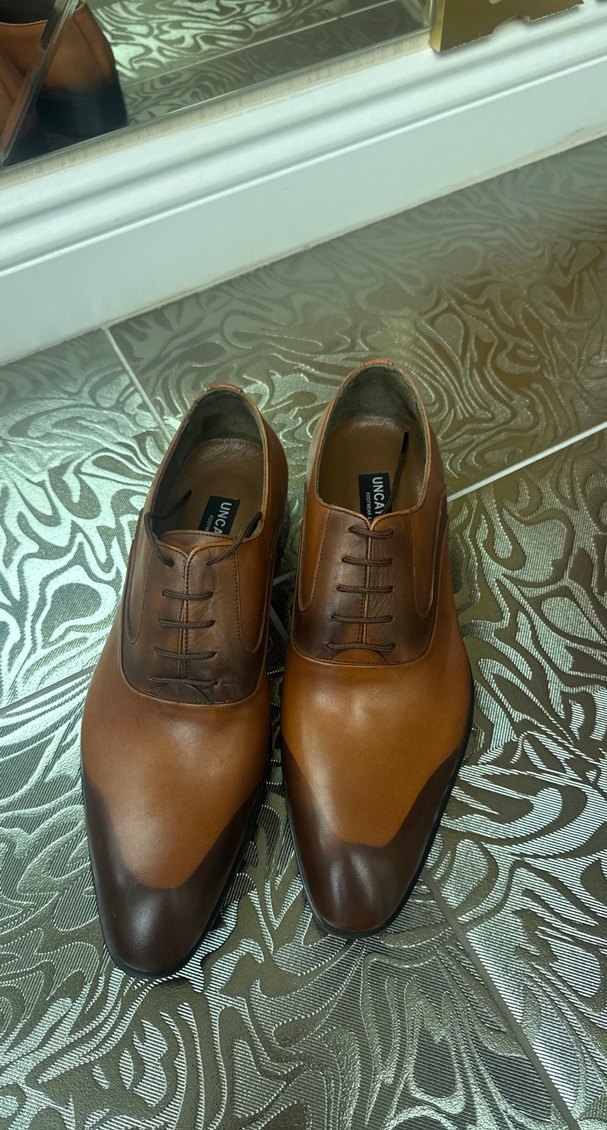 Klasik Kahverengi Deri Erkek Ayakkabı - Görsel 3