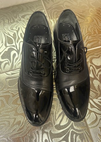 Erkek Siyah deri Klasik Bağcıklı Ayakkabı - Görsel 3