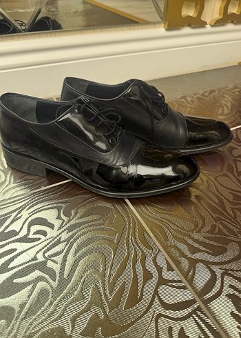 Erkek Siyah deri Klasik Bağcıklı Ayakkabı - Görsel 2