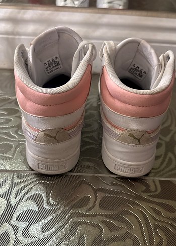 Beyaz Kadın Spor Ayakkabı Wedge Topuk - Görsel 4