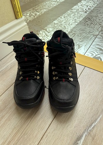 Waterproof Siyah Bağcıklı kadın Outdoor Bot - Görsel 2