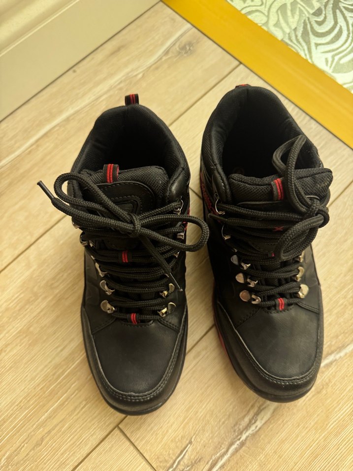 Waterproof Siyah Bağcıklı kadın Outdoor Bot - Görsel 5