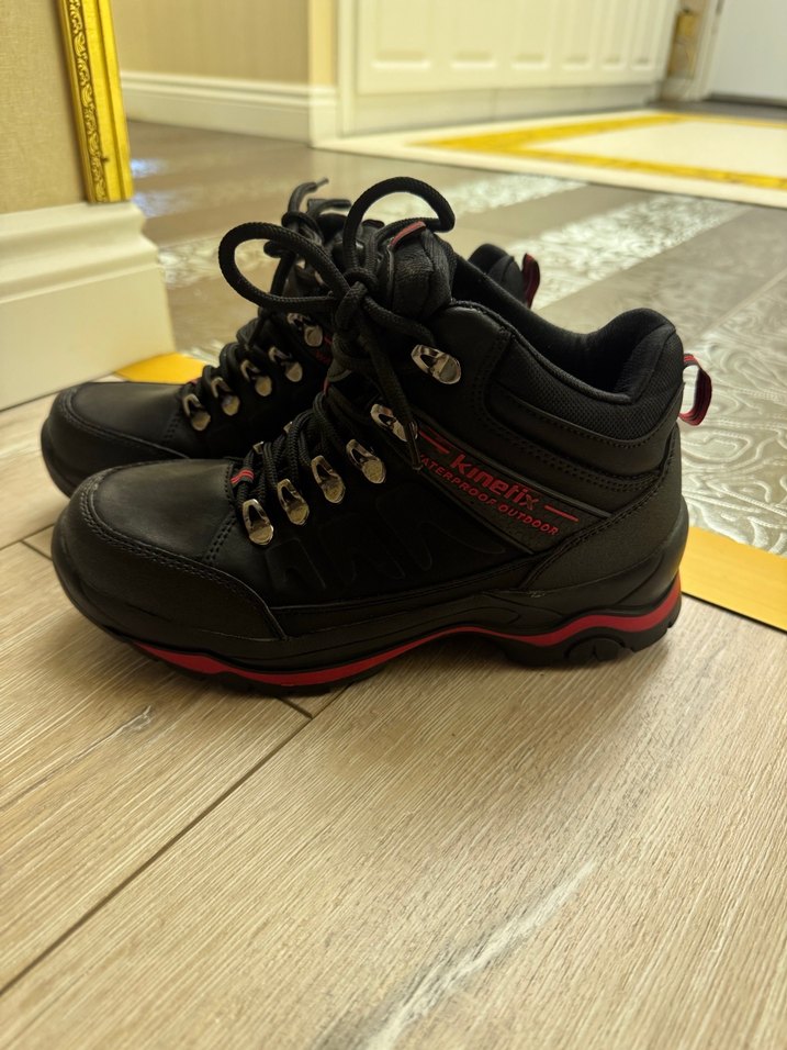 Waterproof Siyah Bağcıklı kadın Outdoor Bot - Görsel 3