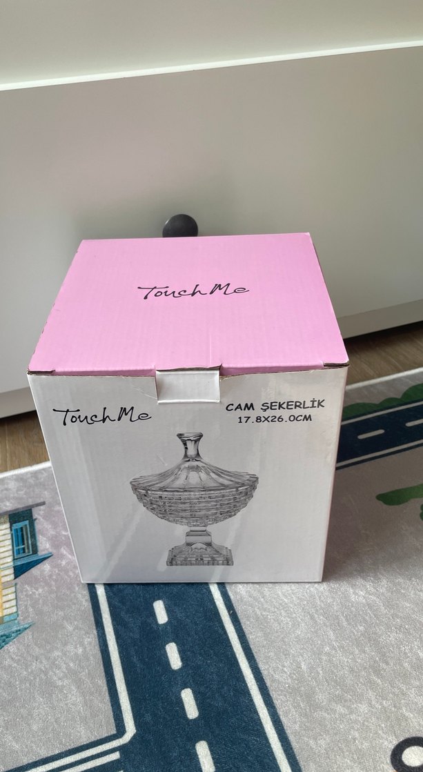 Beyaz Cam Şekerlik 17.8x26 cm - Görsel 5