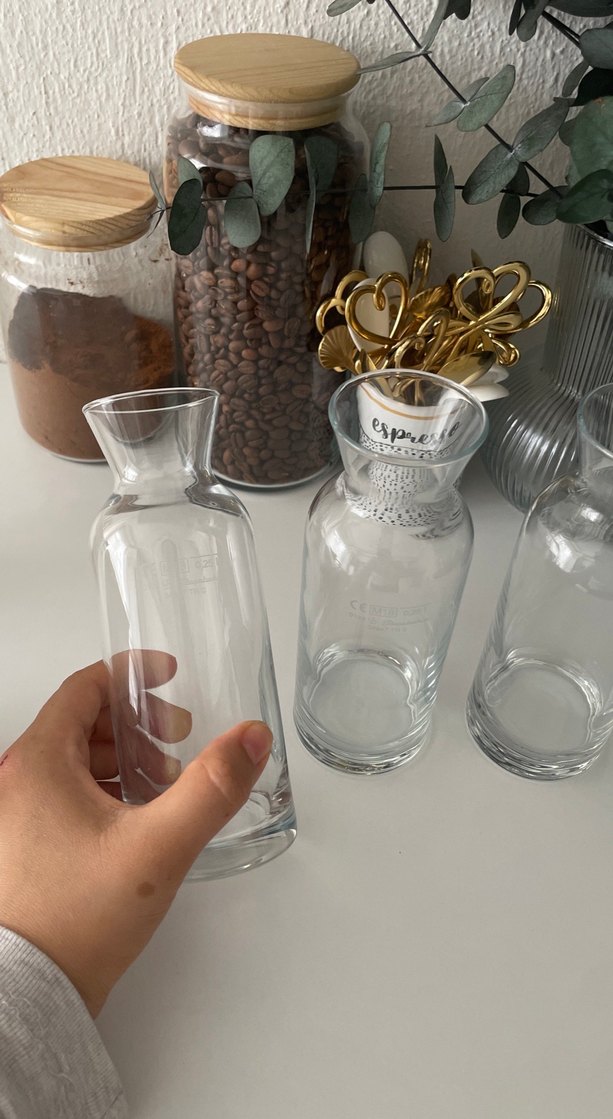 Şeffaf Cam Vazo Seti - Görsel 2