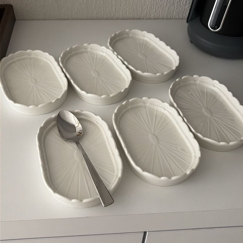 Beyaz Seramik Küçük Saklama Kapları - Görsel 3