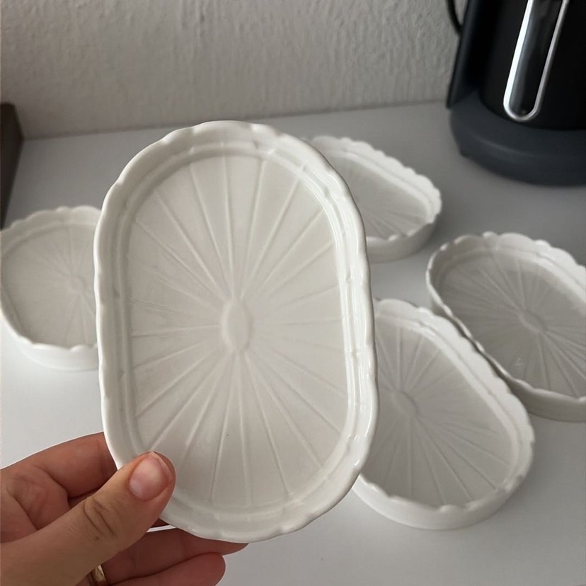 Beyaz Seramik Küçük Saklama Kapları - Görsel 2