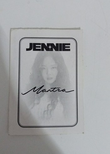  JENNİE MANTRA DERGİ FOTOCARD 